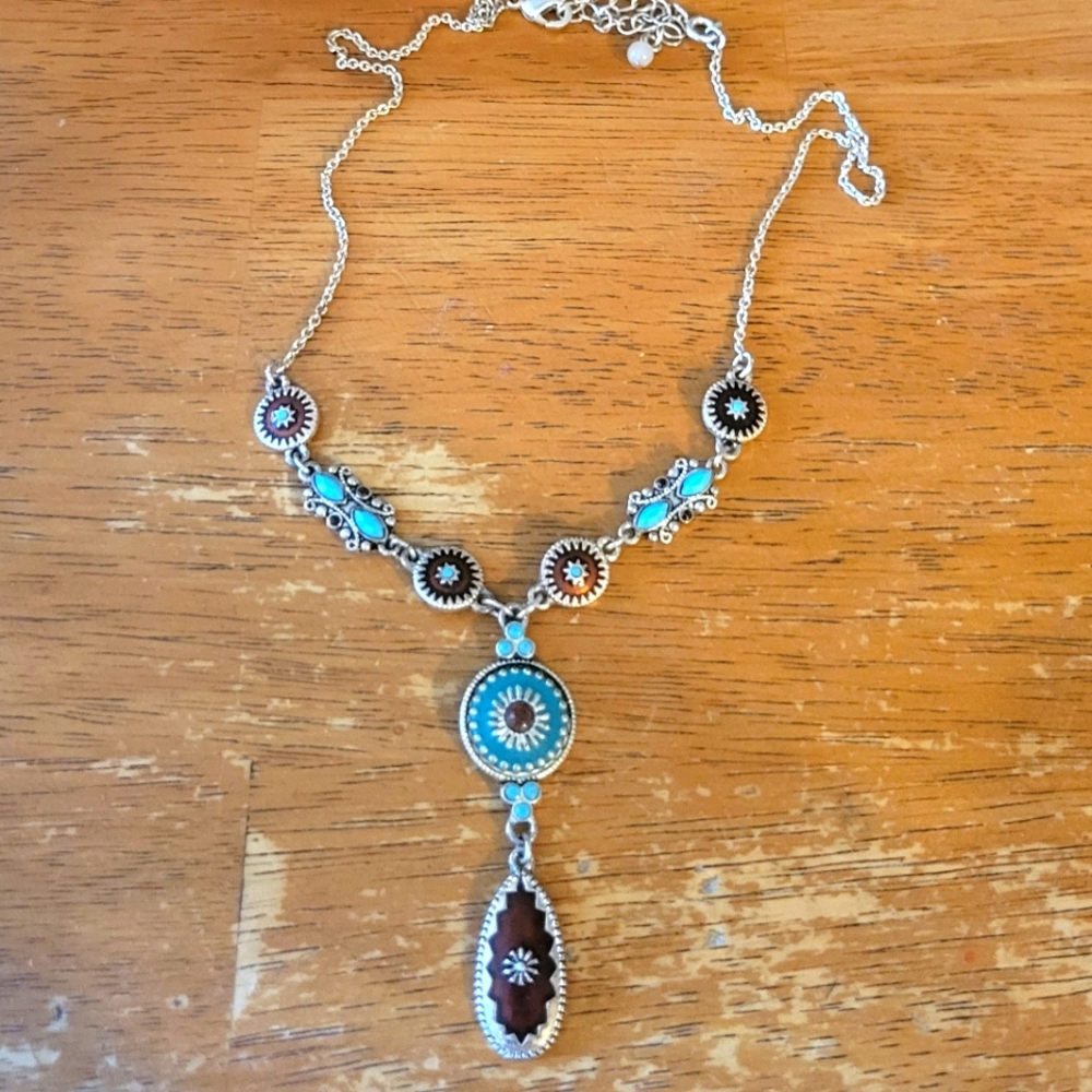 Turquoise and Silver Necklace